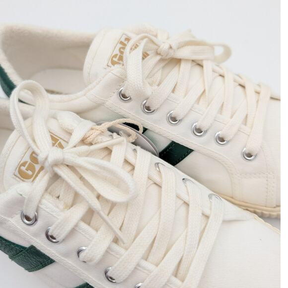 Gola Tennis Mark Cox Sneaker Shoes Lace-Up Men's White/Green Size US10 EU43 - Picture 11 of 11